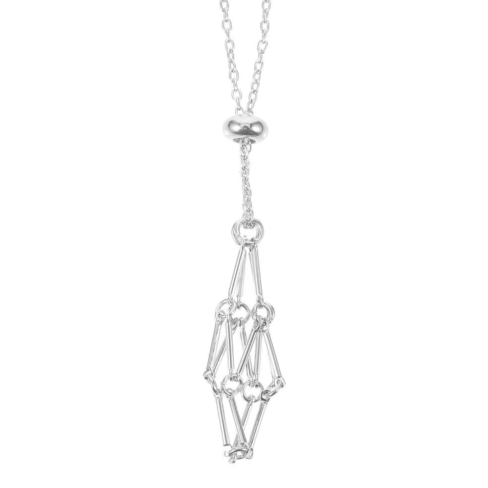 Crystal Holder Cage Necklace