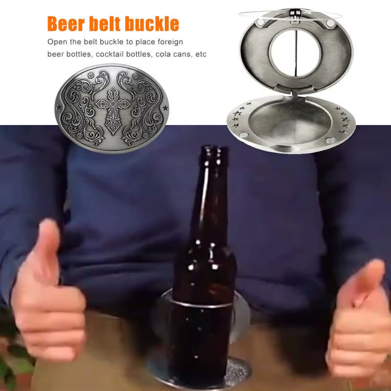 Beer Holder Belt Portable Metal Belt